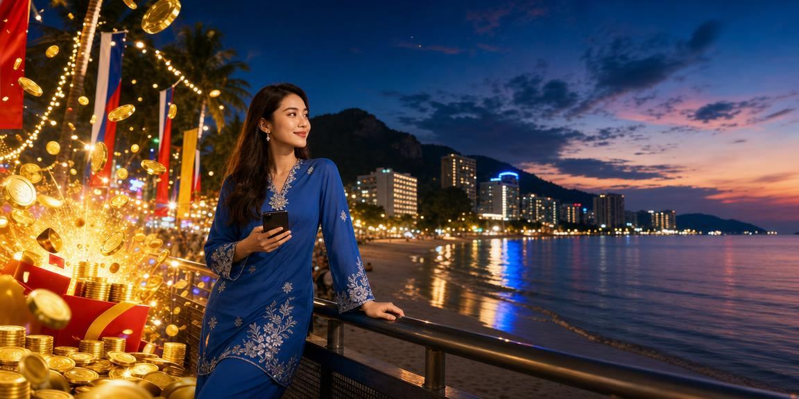 Pengalaman pertaruhan popular di Pulau Pinang dengan busana baju kurung tradisional