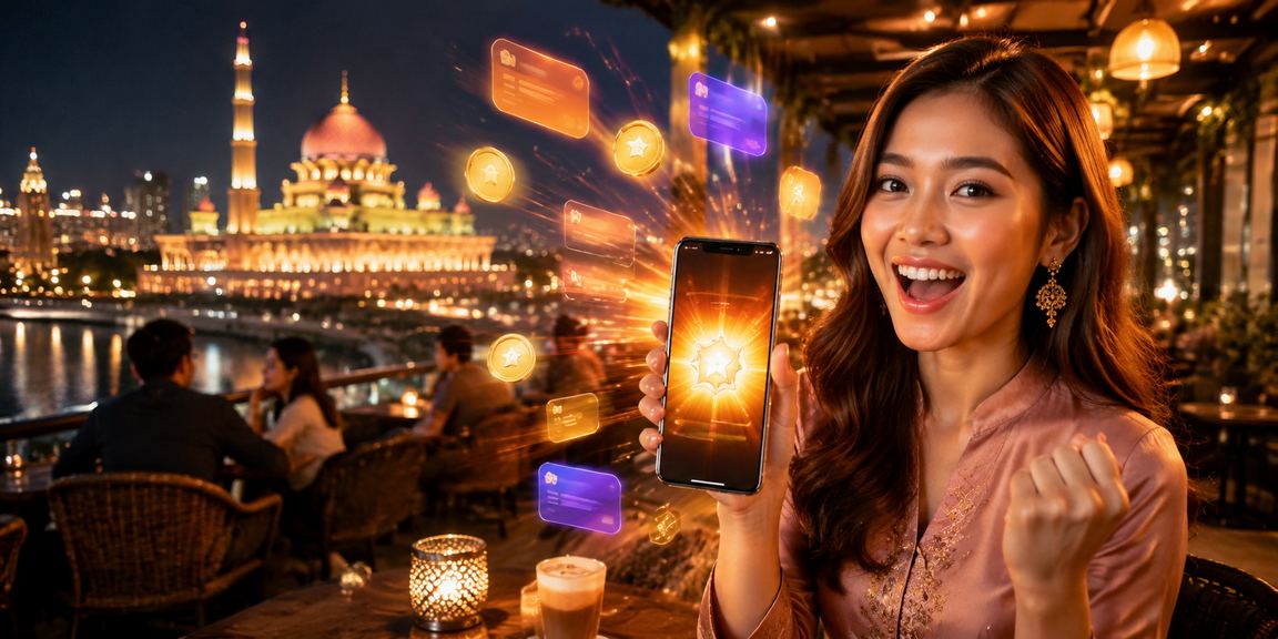Pengguna log masuk ke platform 12100 melalui telefon pintar di Putrajaya
